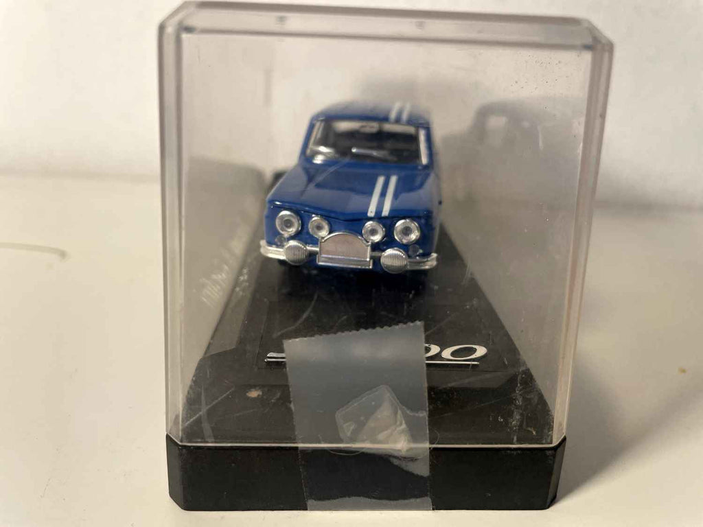 Blue Renault 8 Gordini with number 71 (Solido reference No. 1839)