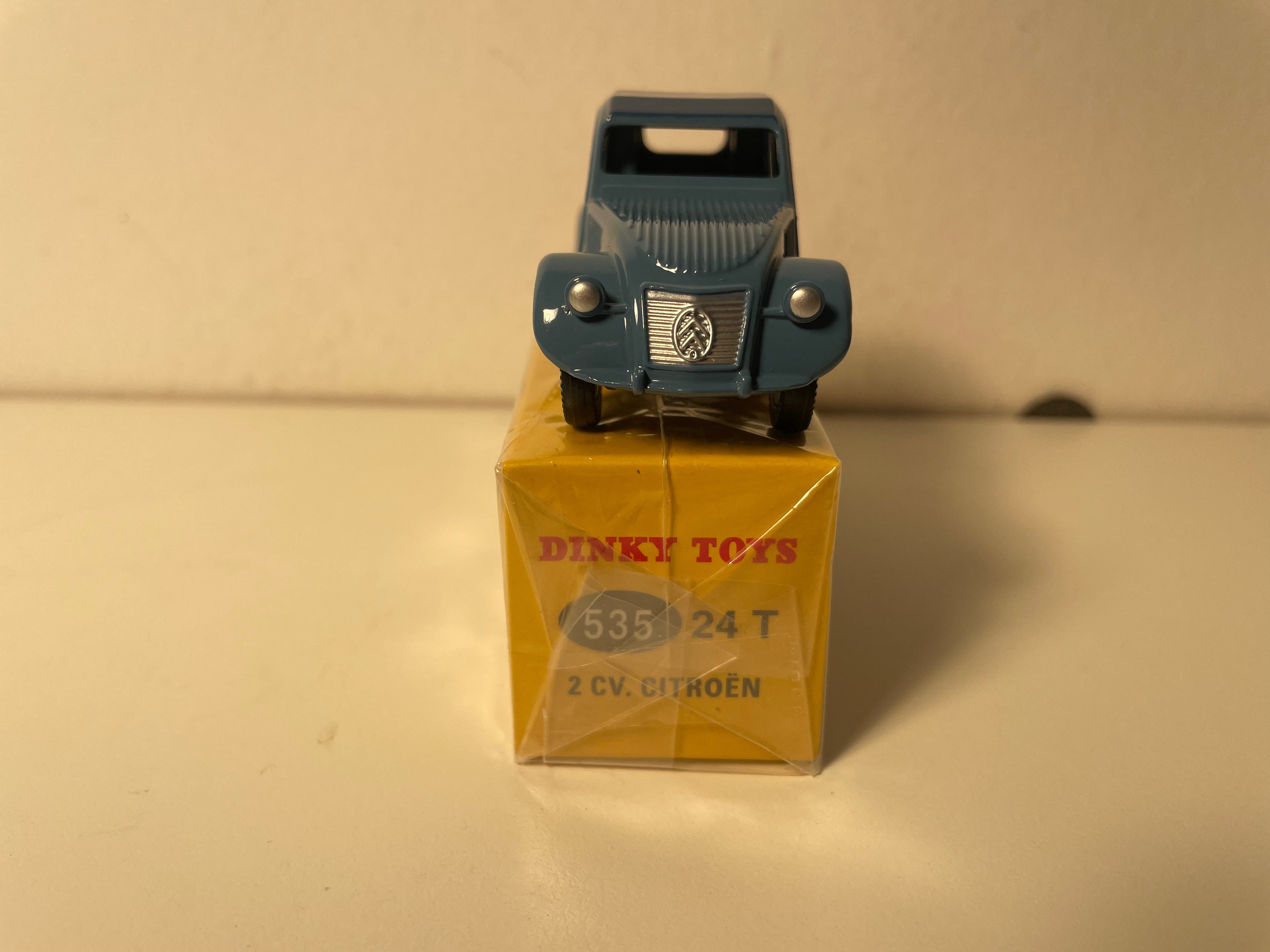 Citroën 2 CV bleue Dinky-Toys (edycje Atlas) - N°535 / 24 T