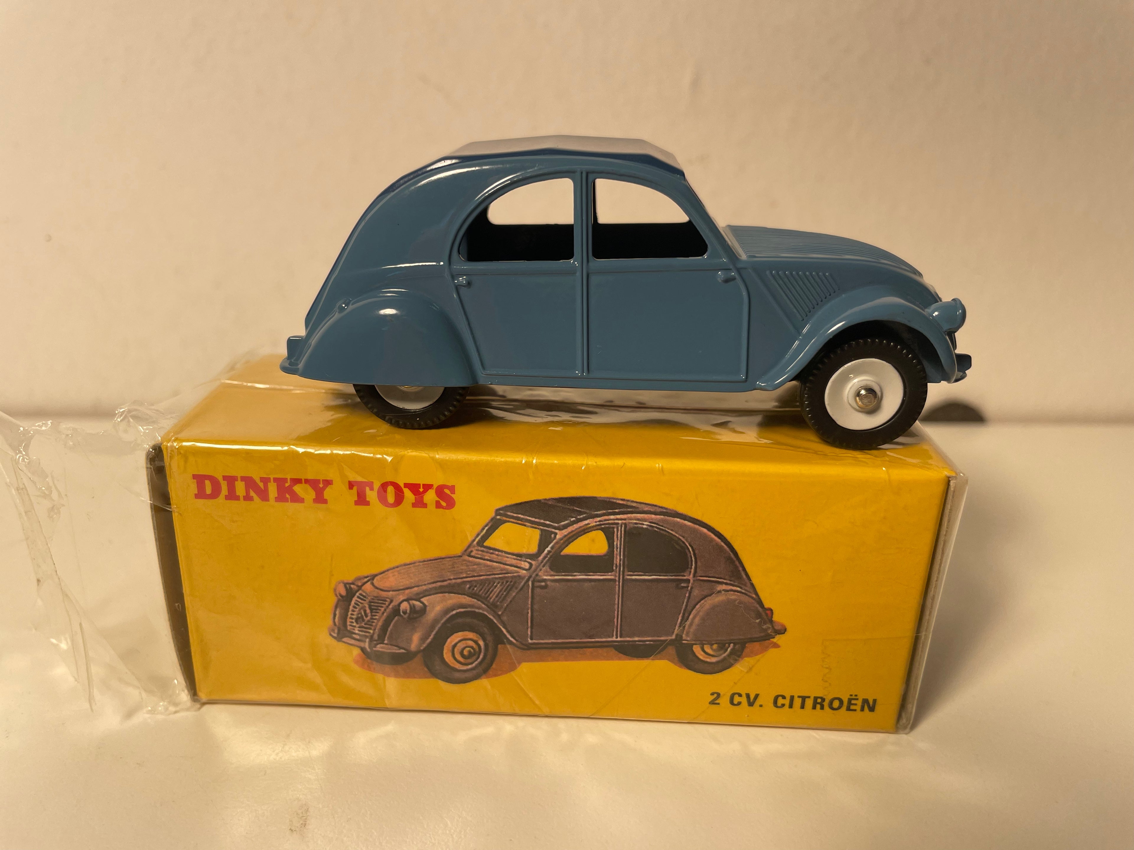 Citroën 2 CV bleue Dinky-Toys (edycje Atlas) - N°535 / 24 T