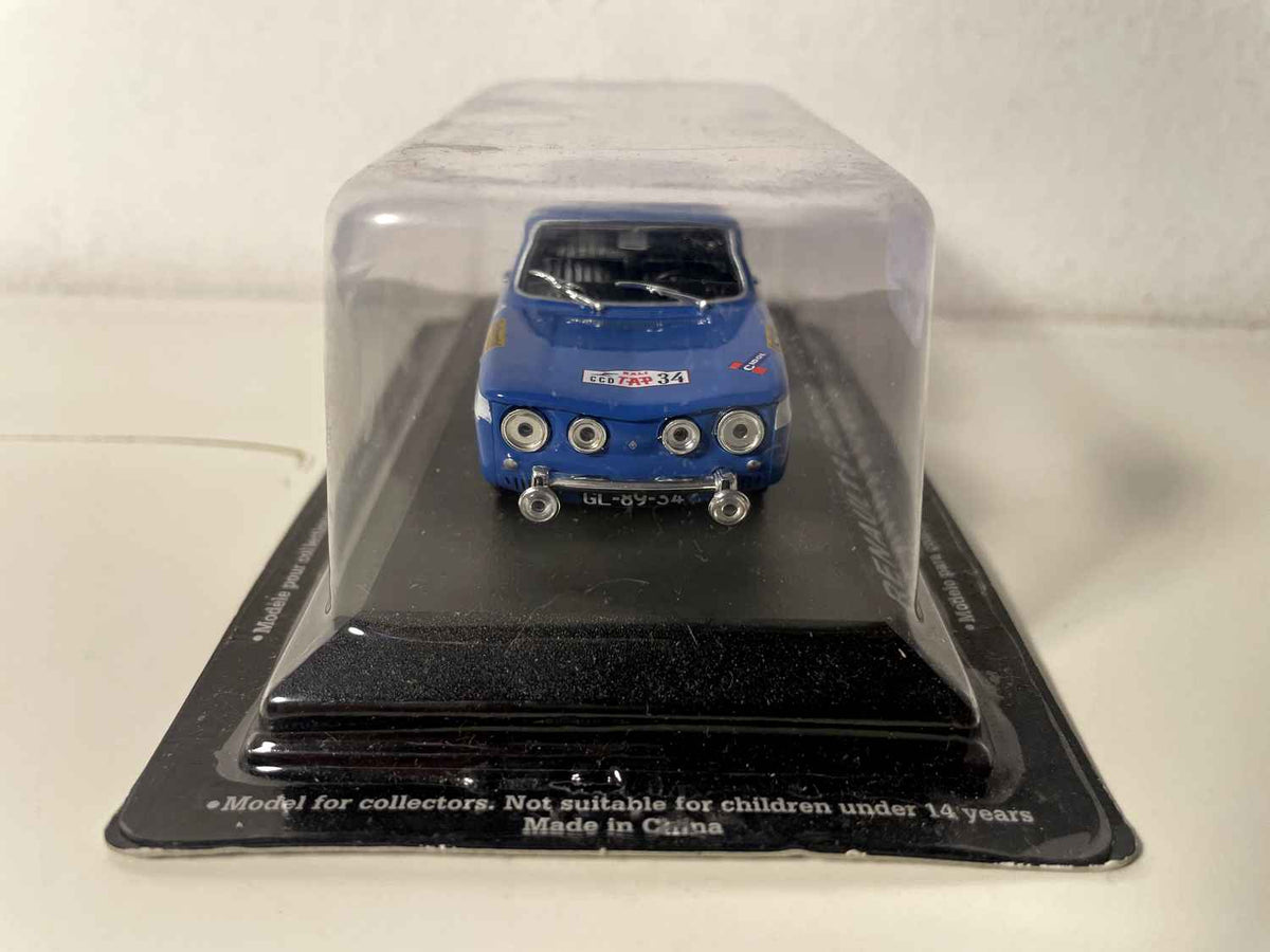 Renault 8 Gordini azul número 34 - rally de Portugal de 1967
