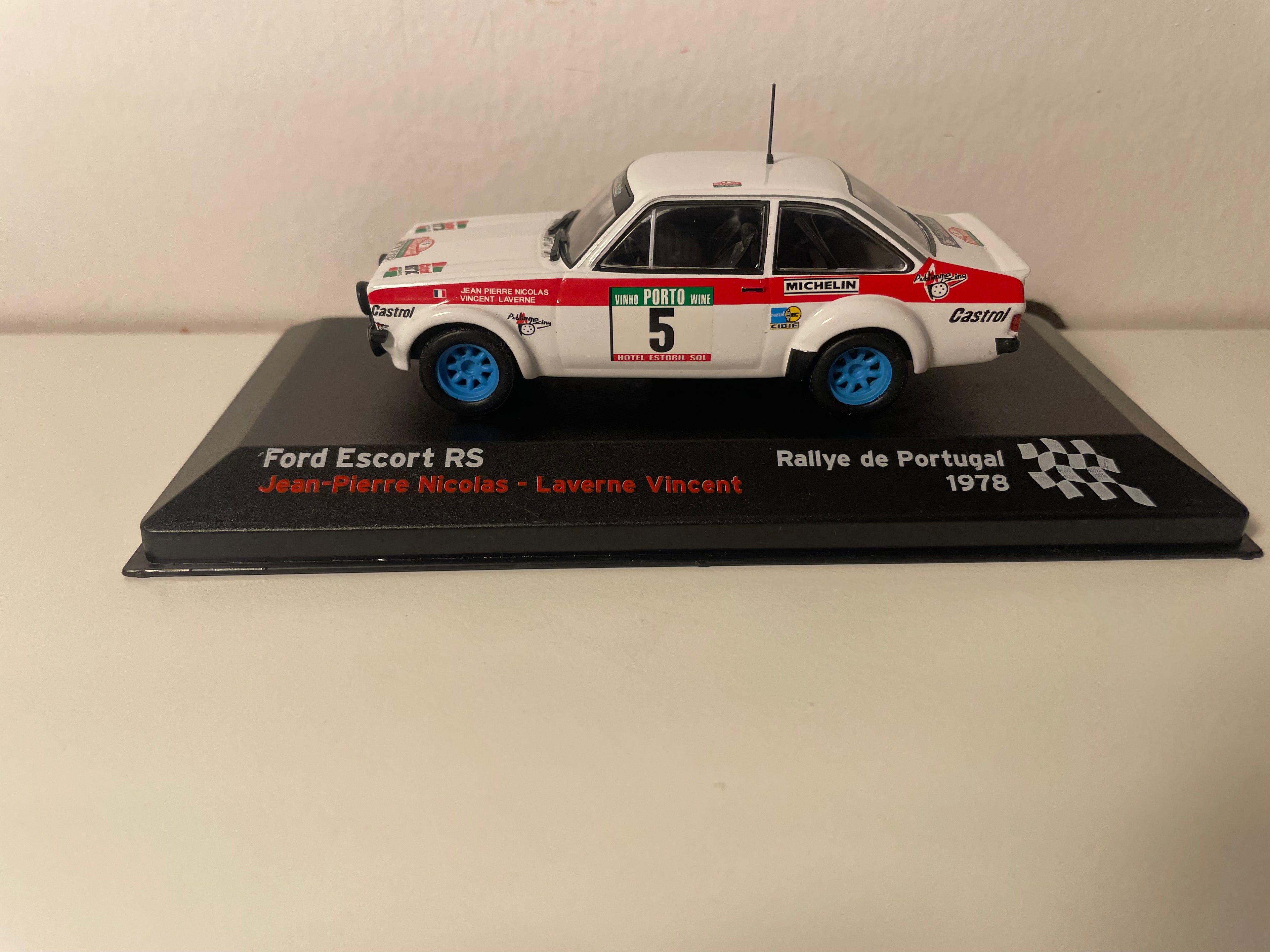 Ford Escort RS bianco numero 5 - rally del Portogallo del 1978