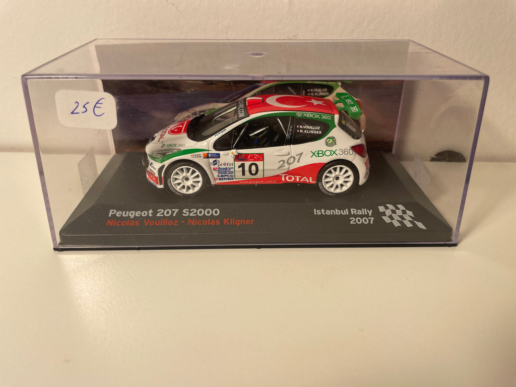 Peugeot 207 S2000 blanco, rojo y verde número 10 - rally de Estambul 2007