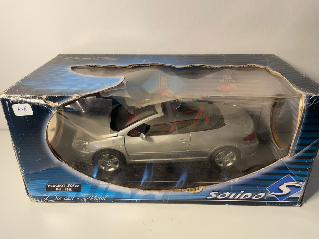 Peugeot 307 cc grigio - Solido riferimento 8148 (Scala: 1/18)
