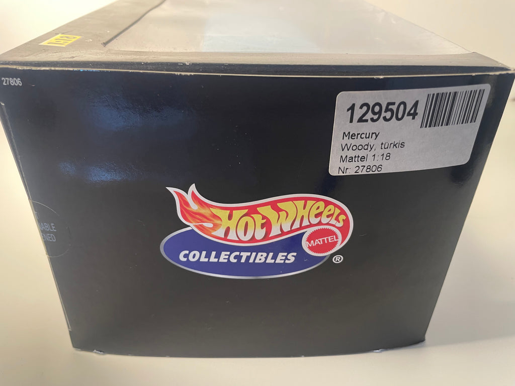 Merc Woodie blu e marrone del 1950 - auto americana - HOTWHEELS (Scala: 1/18)