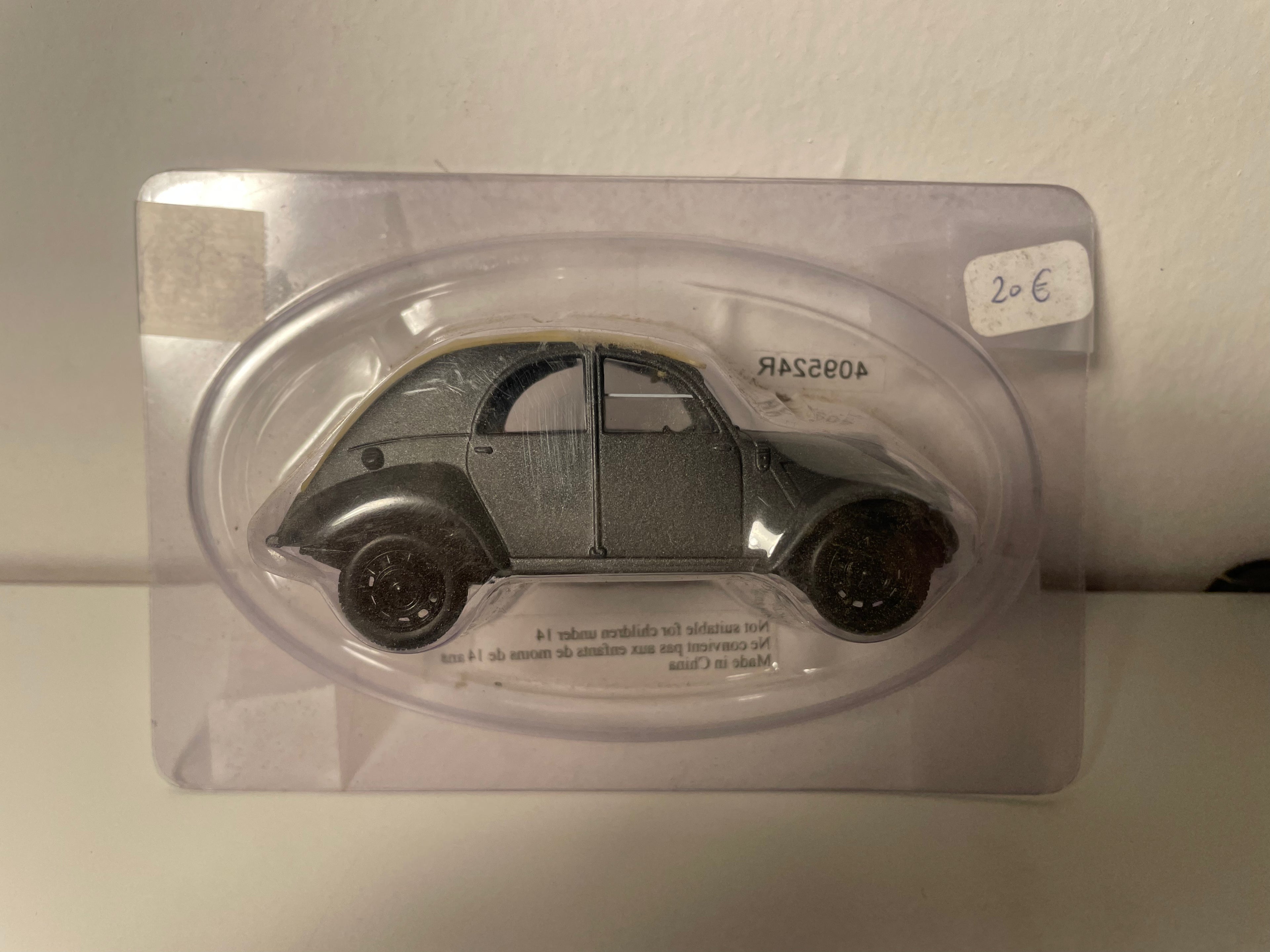 Citroën 2 CV Cyclope-Prototyp Dunkelgrau mit Beigem Dach - Norev (in Blister)
