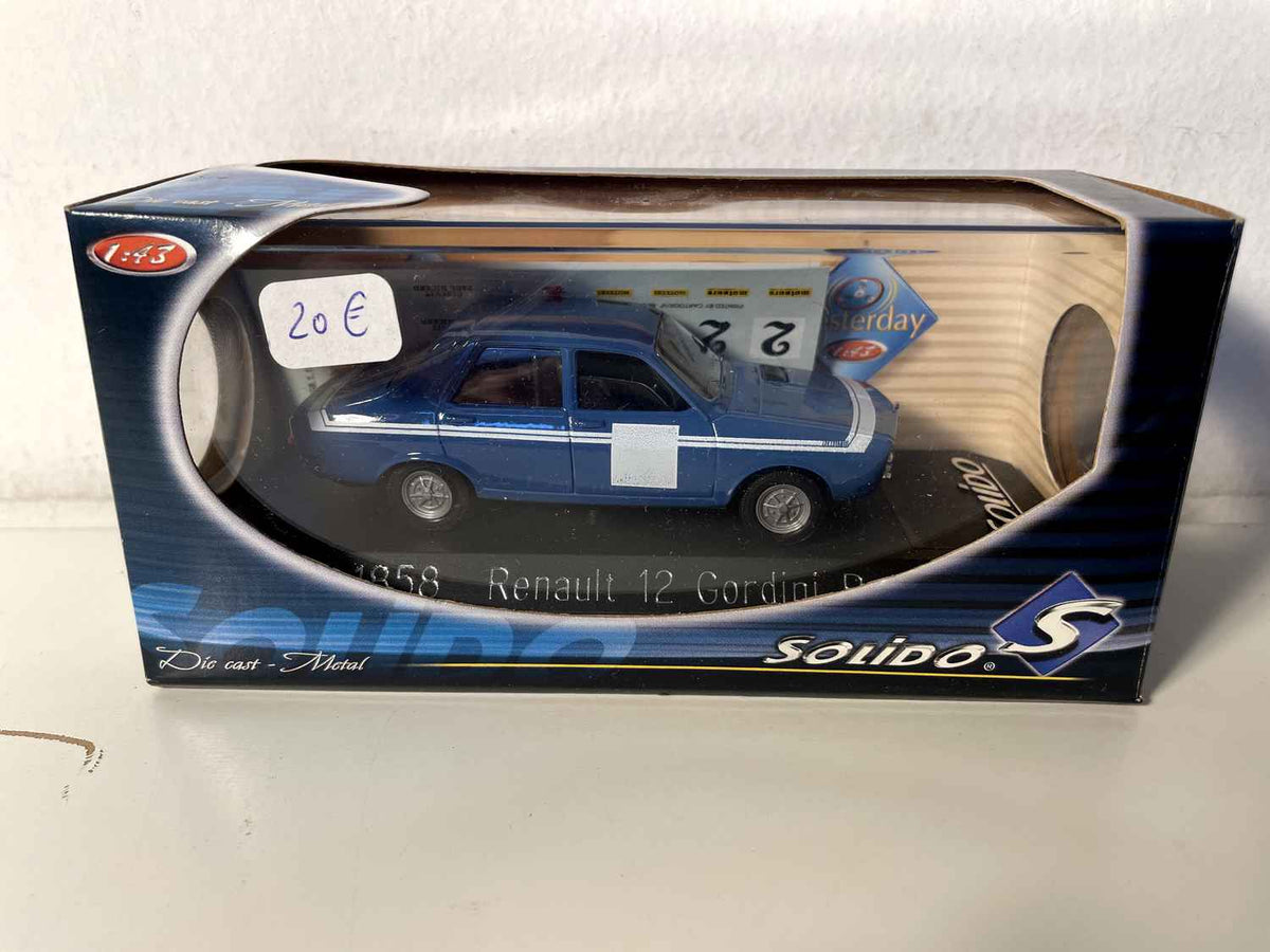 Renault 12 Gordini Racing blu (riferimento Solido 1858)