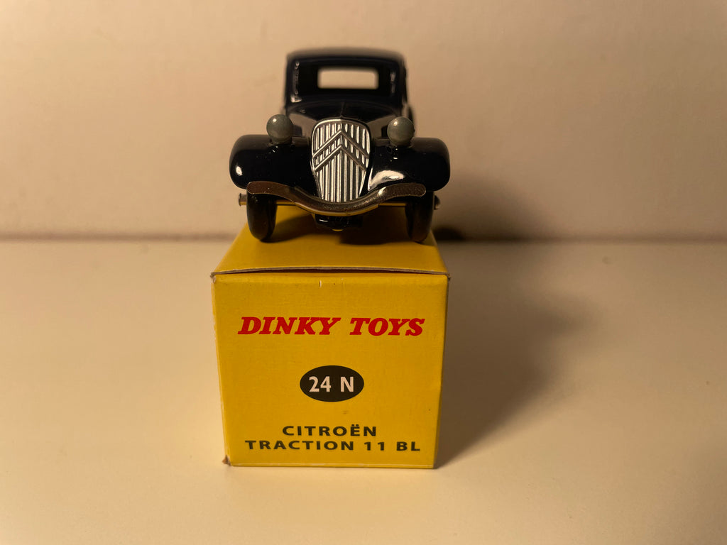 Citroën tração azul escura Dinky-Toys (edições Atlas) - 24 N