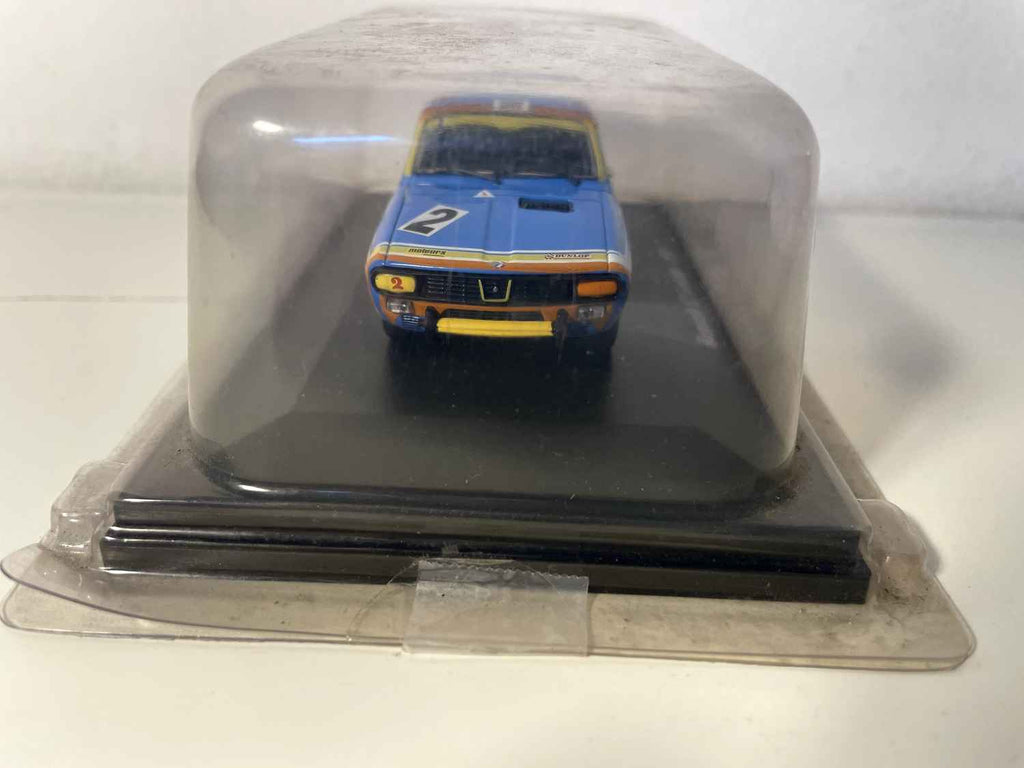 Renault 12 Gordini bleue et orange numéro 2 de 1971 (blister)