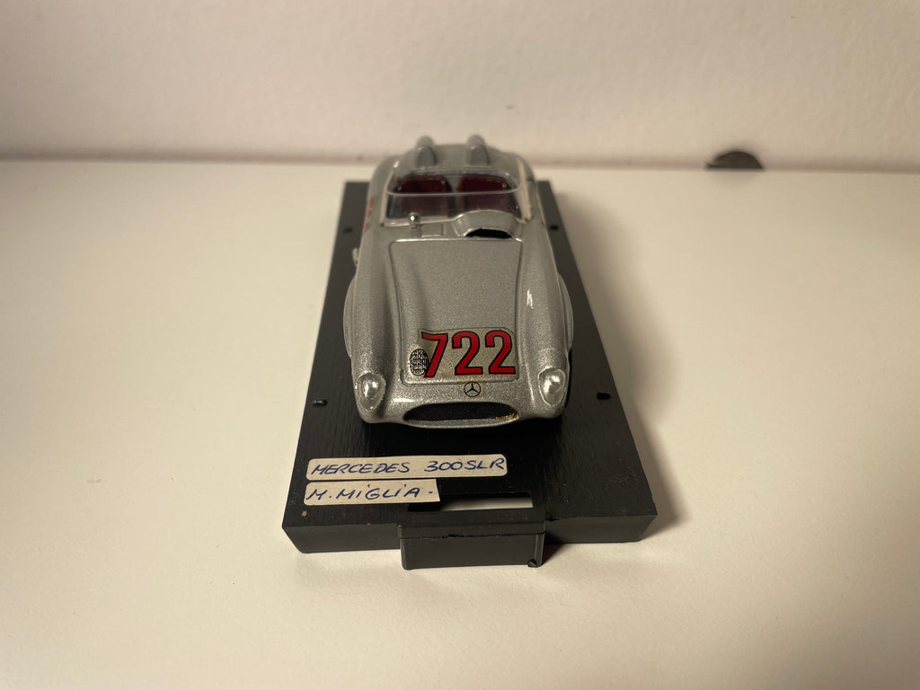 Mercedes 300 SLR Roadster Mille Miglia grise numéro 722 - BRUMM référence R190