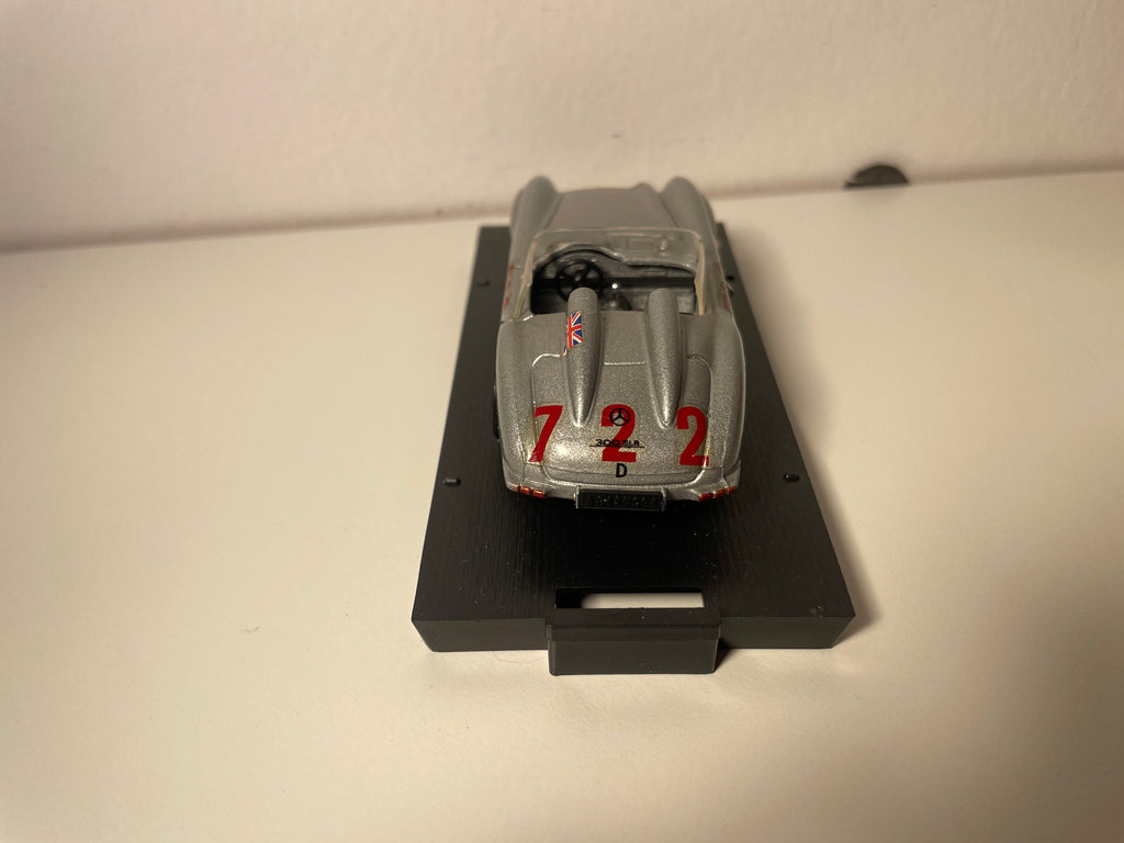 Mercedes 300 SLR Roadster Mille Miglia grise numéro 722 - BRUMM référence R190