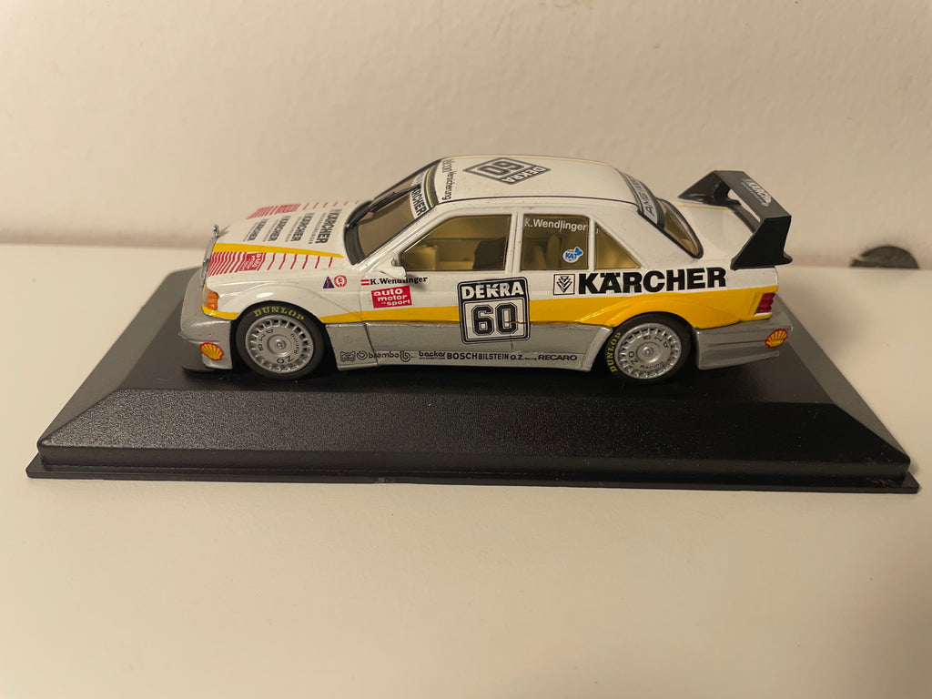 Mercedes 190 E Evo 2 biało, żółto i szaro numerek 60 - Minichamps referencja 3130