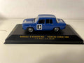 Renault 8 Gordini niebieska numer 83 - Tour de Corse 1966 - IXO referencja RAC096
