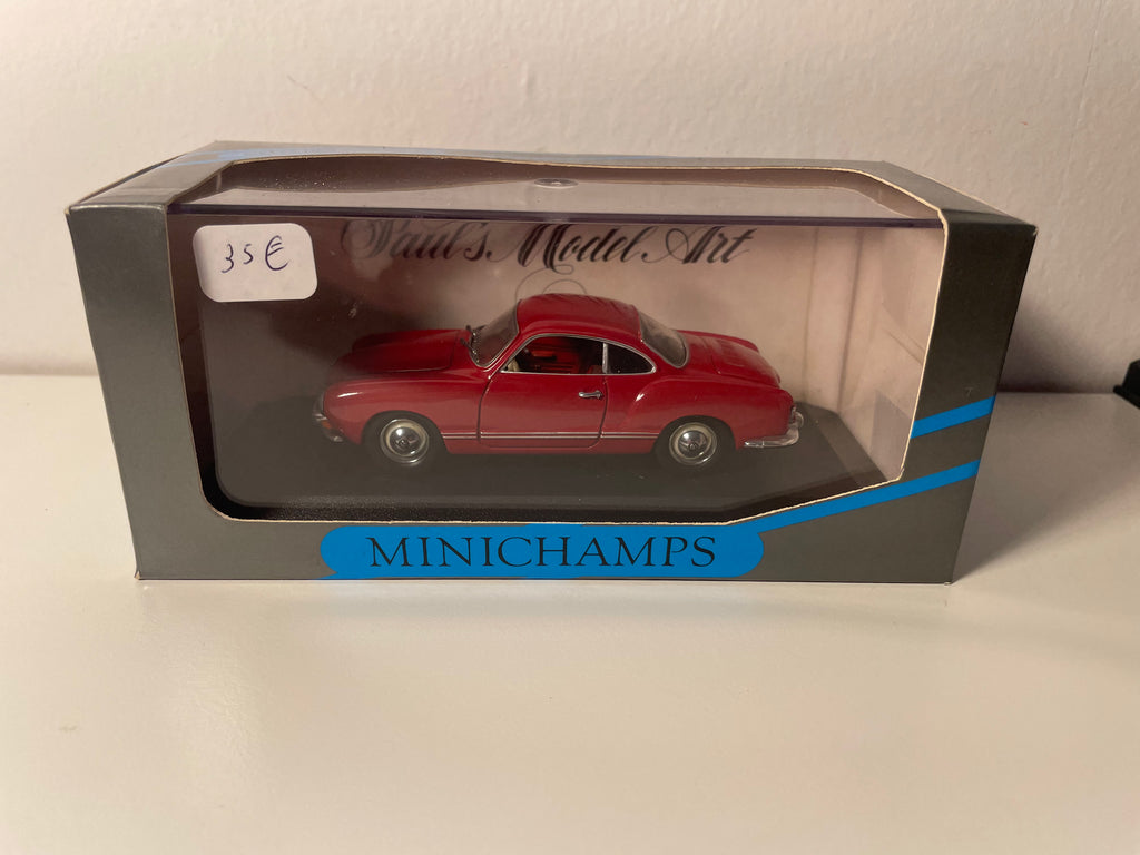 Volkswagen Karmann Ghia Coupé Vermelho Escuro/Bordeaux - Referência Minichamp 5002