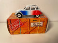 Citroën 2 CV 6 COCORICO bleue, blanc et rouge - Norev