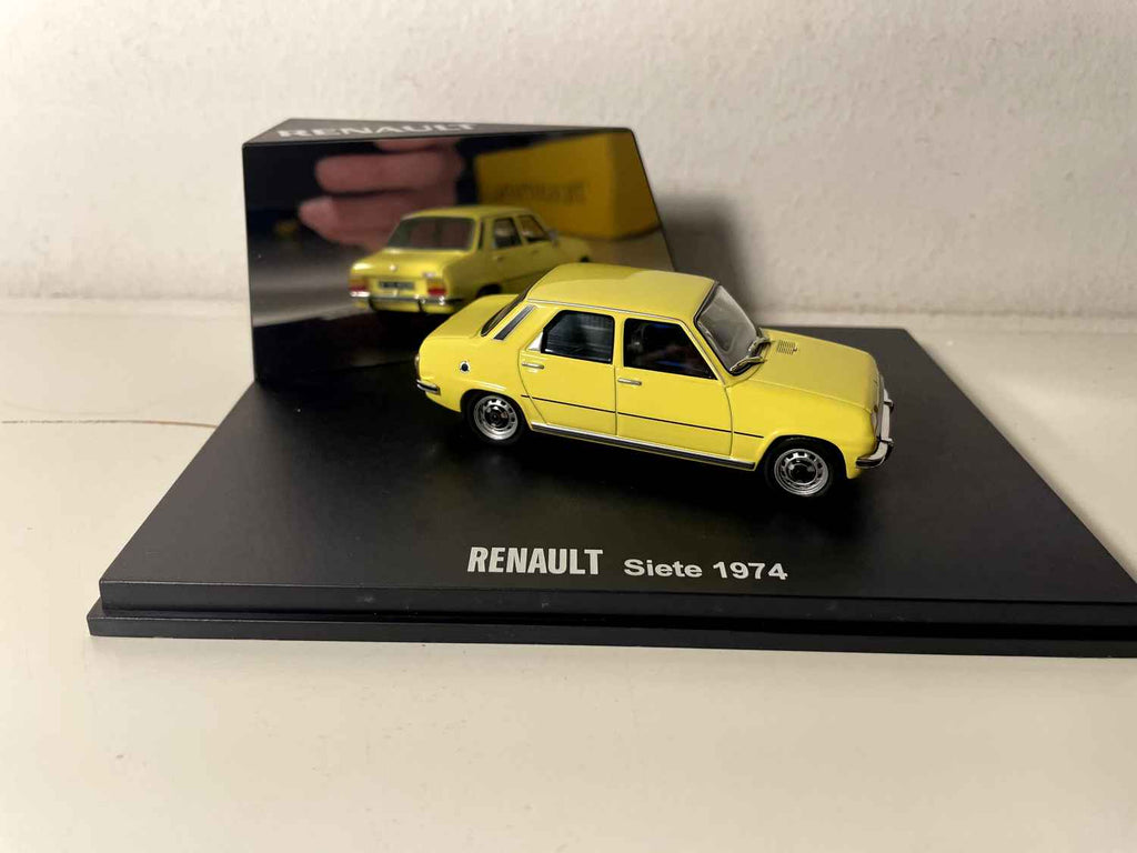Renault Siete jaune (Renault 7) de 1974 (coffret boite rectangle) - IXO
