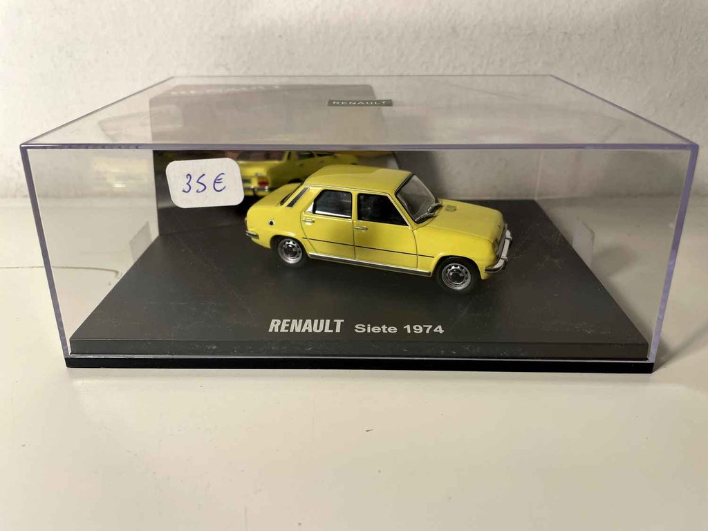 Renault Siete jaune (Renault 7) de 1974 (coffret boite rectangle) - IXO