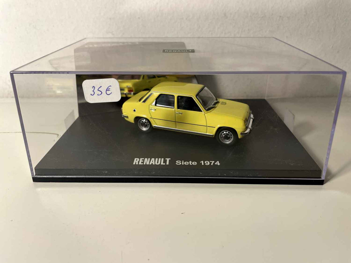 Renault Siete jaune (Renault 7) de 1974 (caja rectangular) - IXO