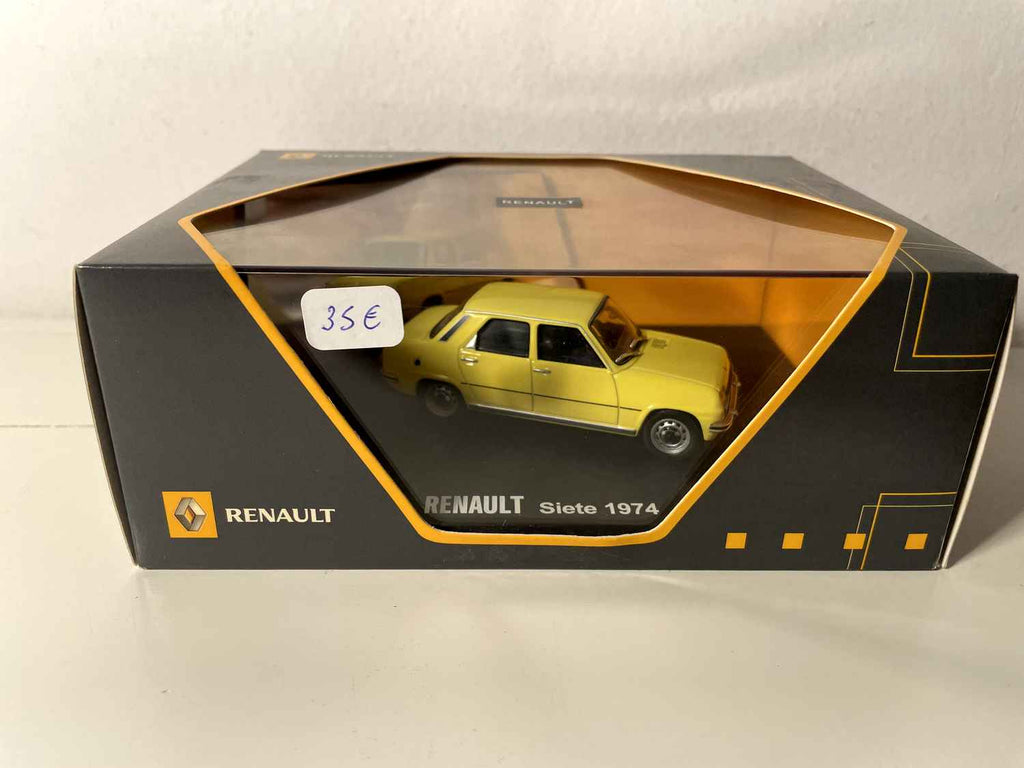 Renault Siete jaune (Renault 7) de 1974 (coffret boite rectangle) - IXO