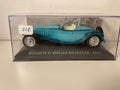 Bugatti 41 Royale Roadster niebiesko-zielony z 1927 roku