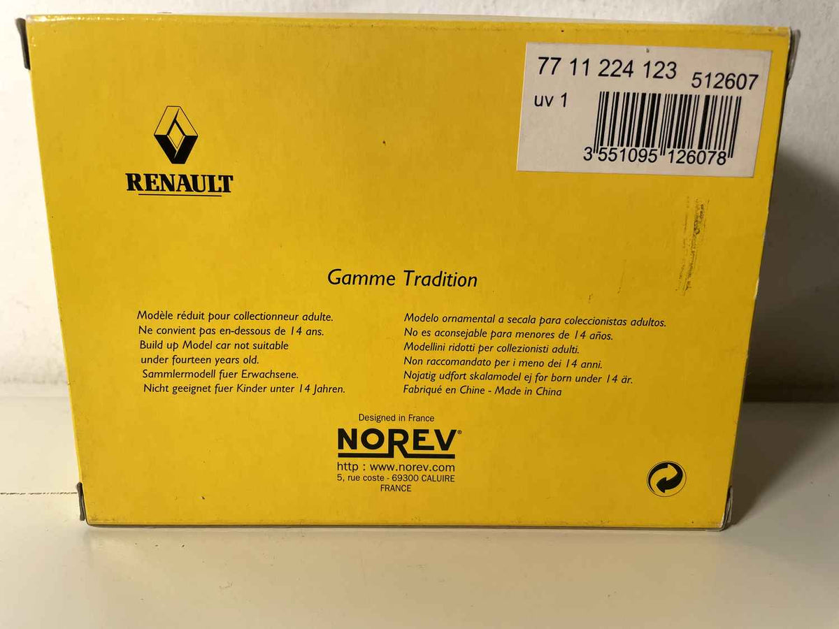 Renault 8S giel vum Joer 1969 (box mat rechteckiger Këscht) - NOREV