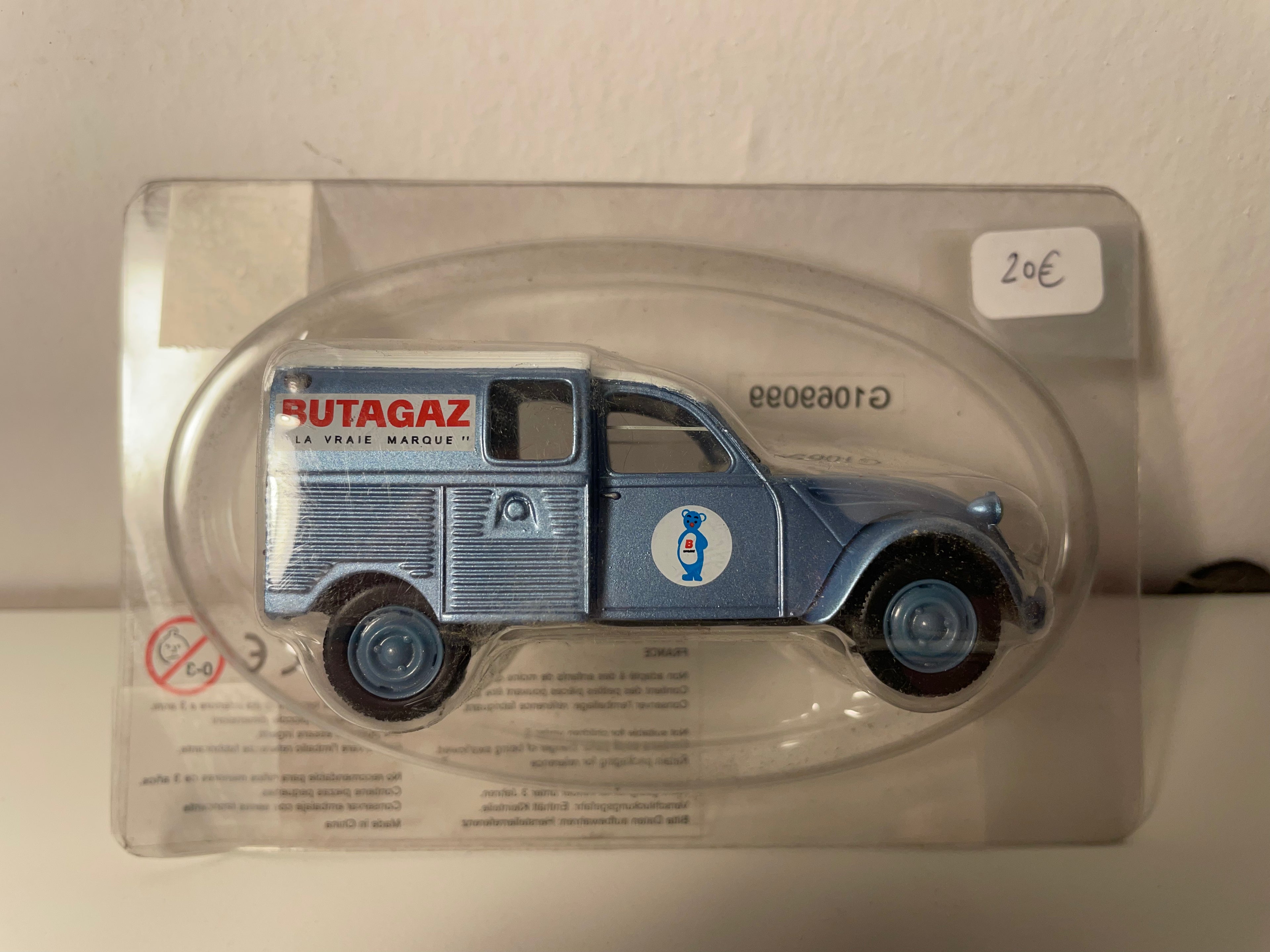 Citroën 2 CV AZU blau BUTAGAZ - Norev (Blister)