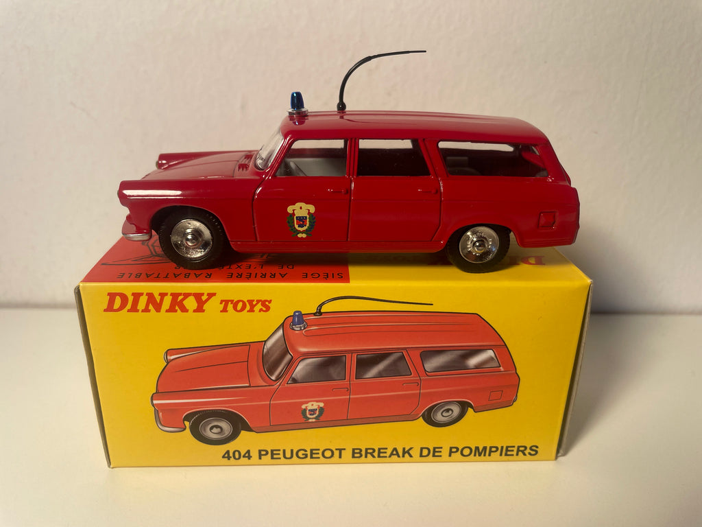 Peugeot 404 break czerwony strażaków Dinky-Toys (edycje Atlas) - N°525 P