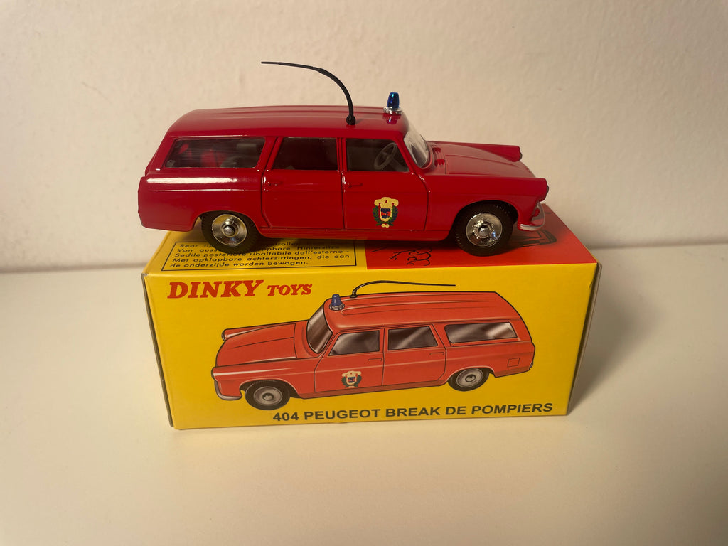 Peugeot 404 break czerwony strażaków Dinky-Toys (edycje Atlas) - N°525 P