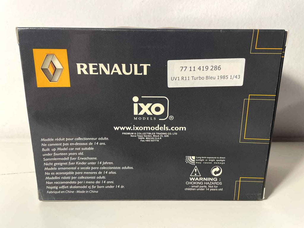 Renault 11 Turbo blo aus 1985 (coffret boît rectangle) - IXO