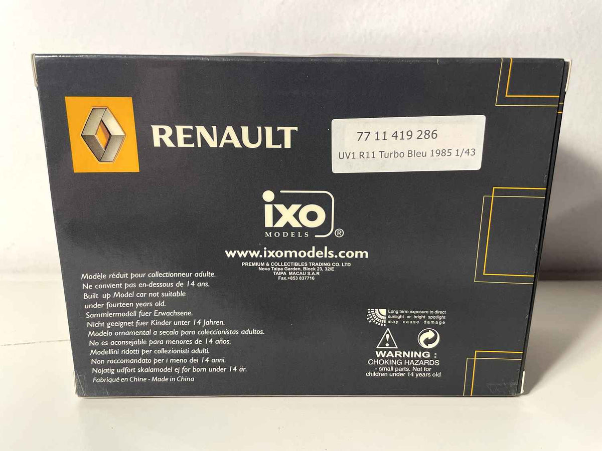 Renault 11 Turbo blo aus 1985 (coffret boît rectangle) - IXO