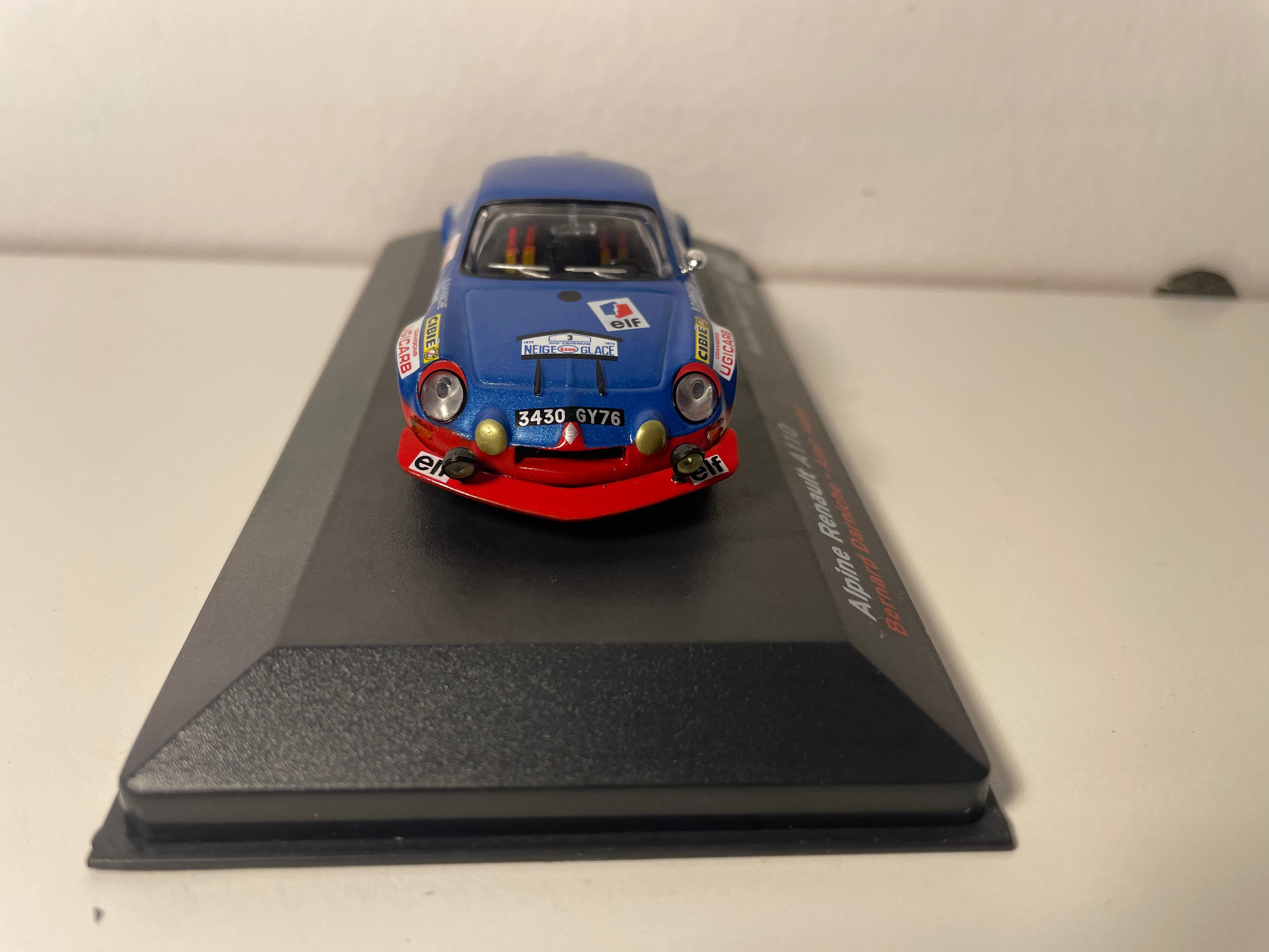 Alpine Renault A110 blo Nummer 3 - Rallye Schnei anäis Glätscher 1972