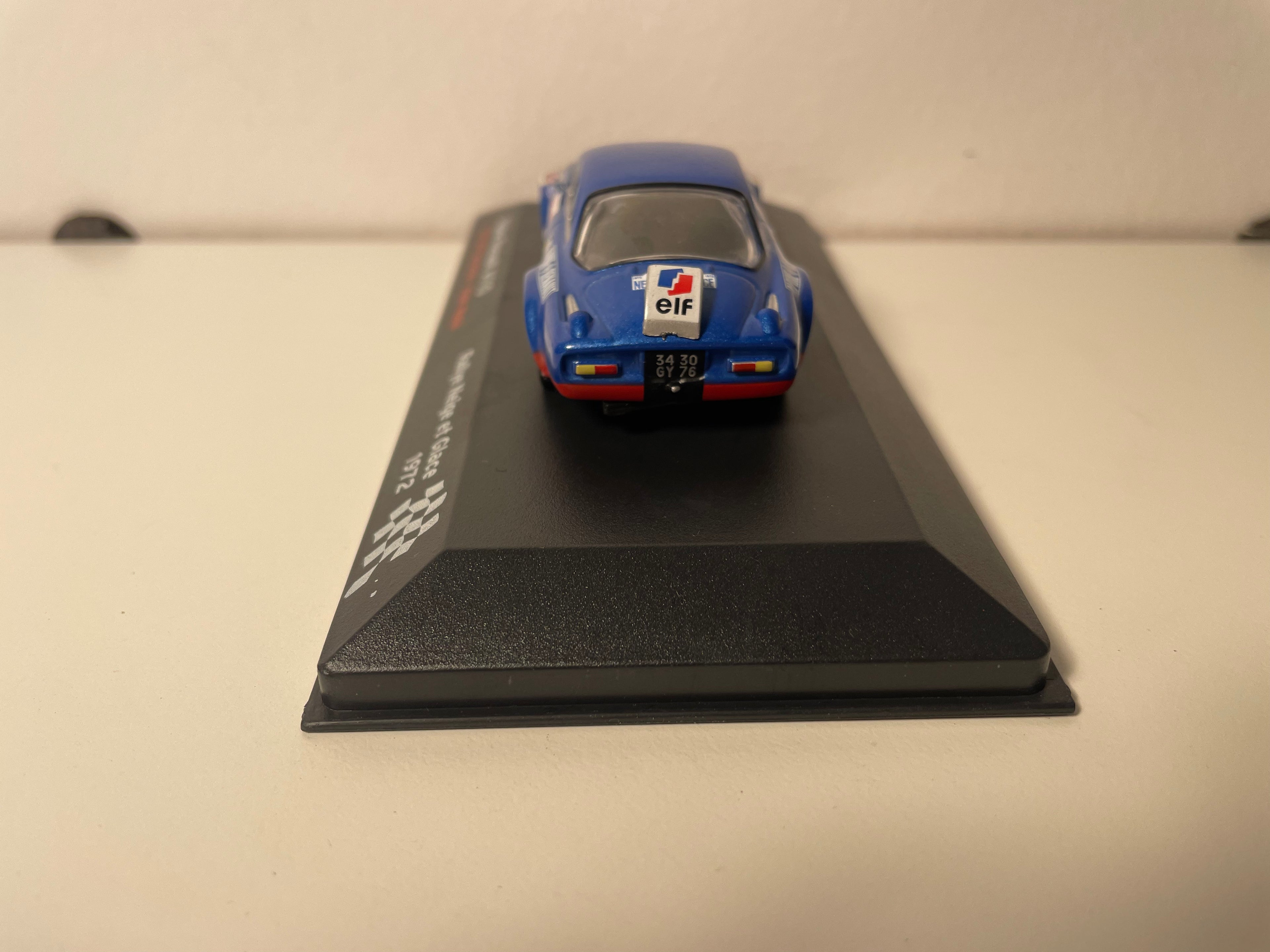 Alpine Renault A110 blo Nummer 3 - Rallye Schnei anäis Glätscher 1972