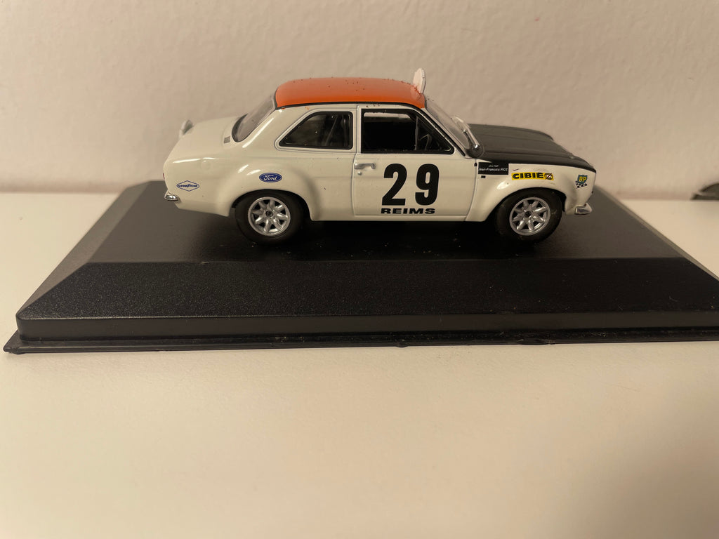 Ford Escort MK1 TC weiß, schwarz und orange Nummer 29 - Monte Carlo Rallye 1969