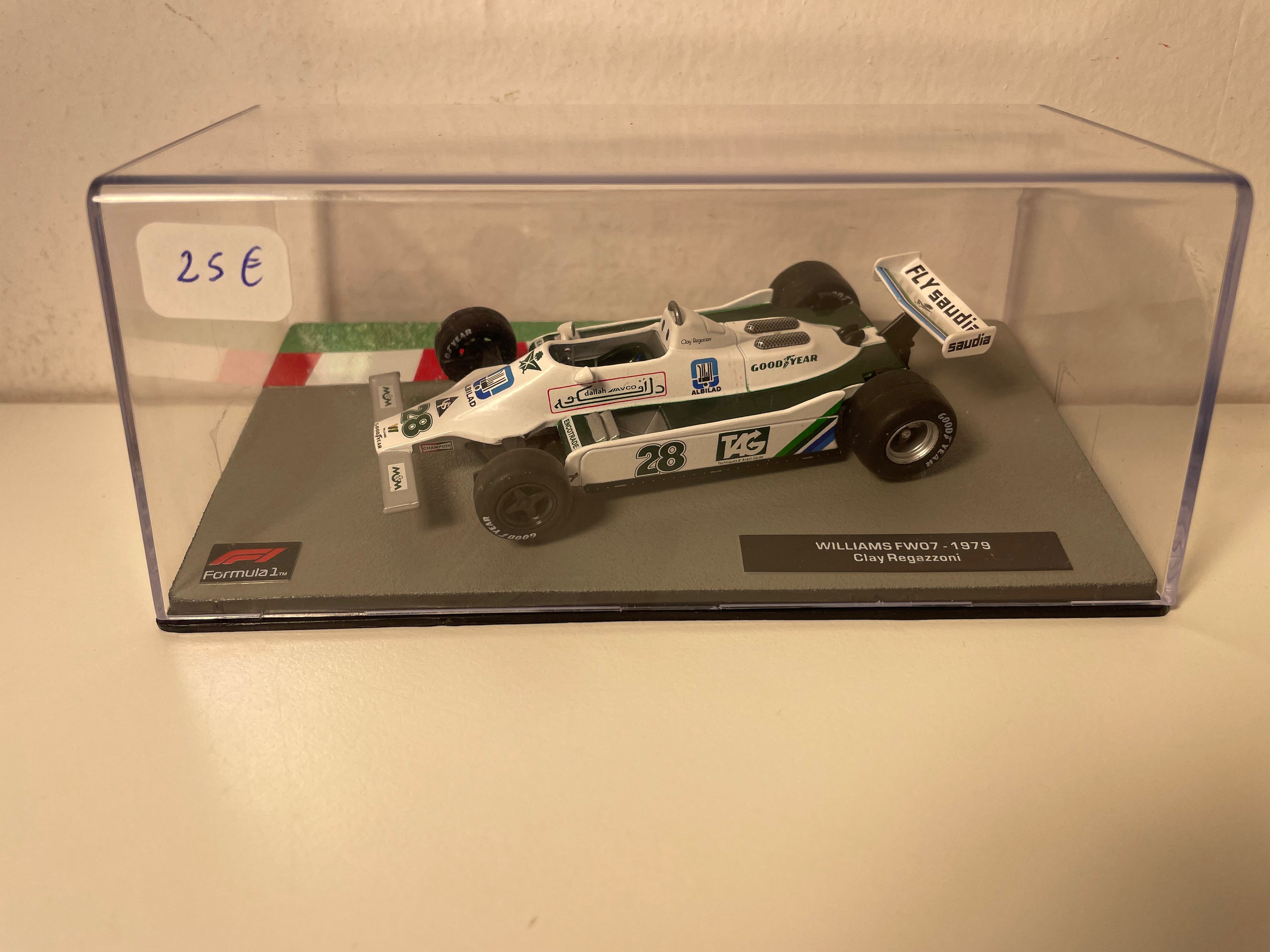 Williams FW07 número 28 blanco de 1979 (Fórmula 1)