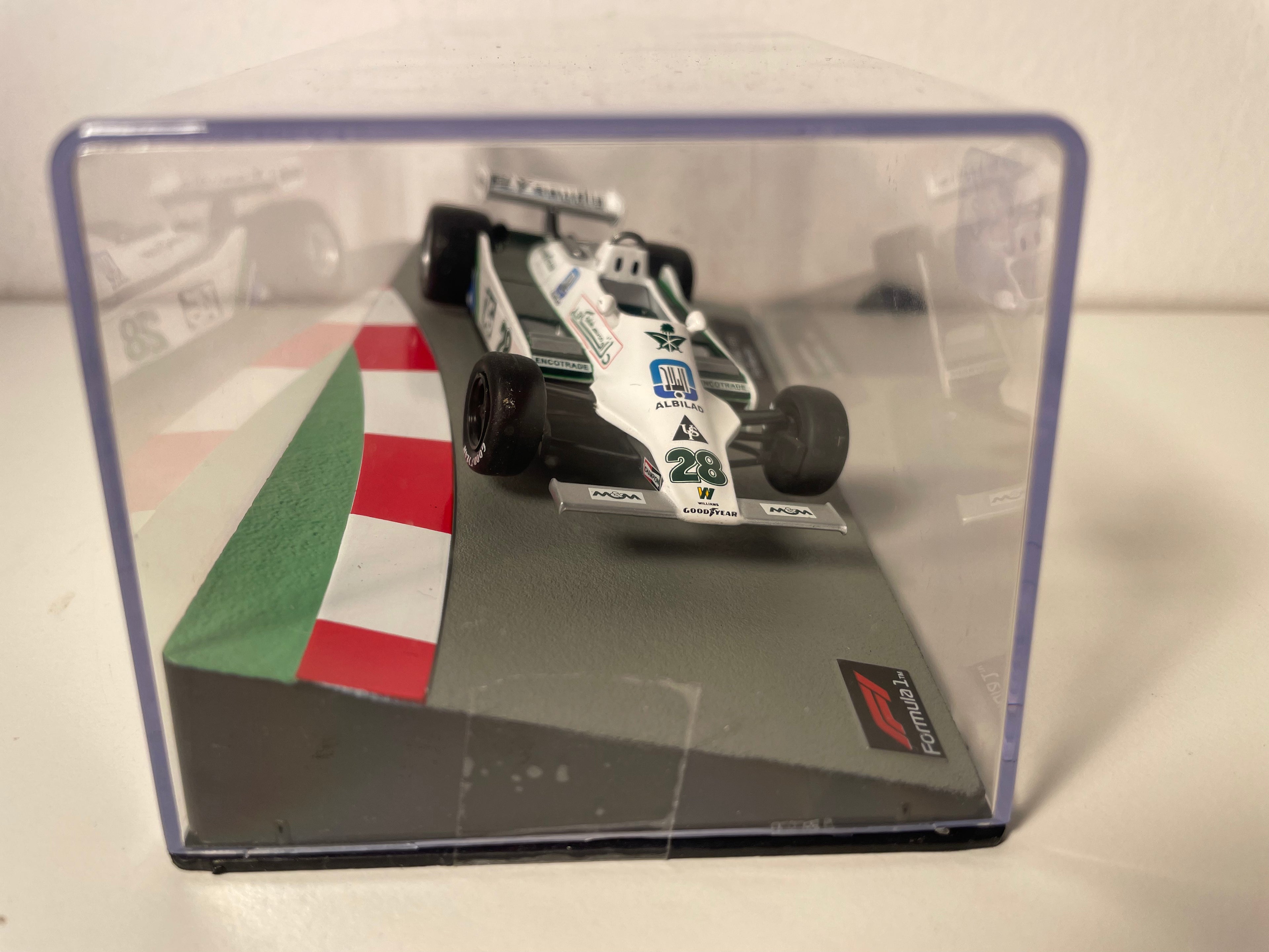 Williams FW07 número 28 blanco de 1979 (Fórmula 1)