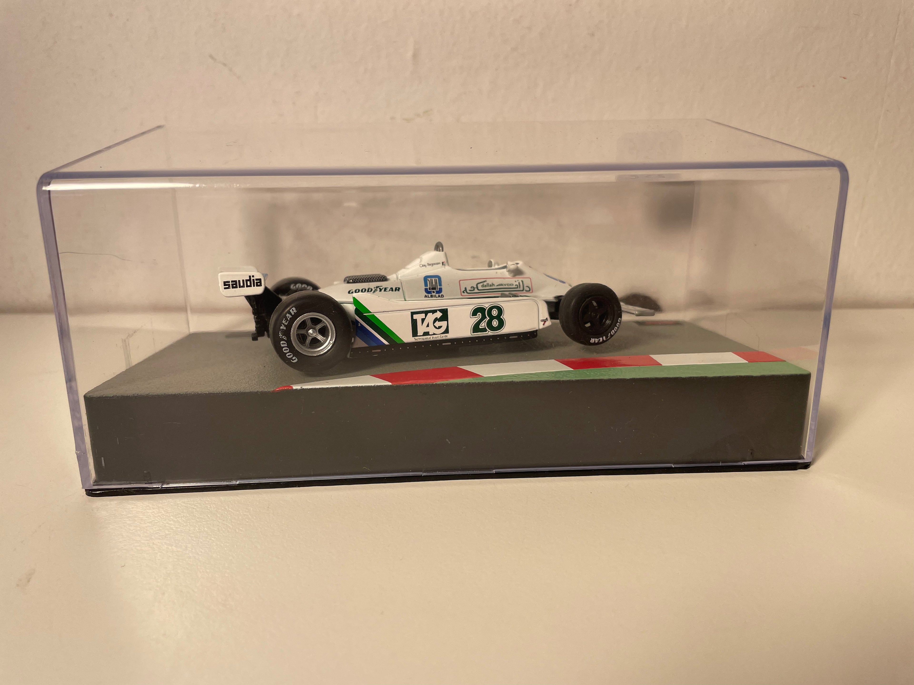 Williams FW07 número 28 blanco de 1979 (Fórmula 1)