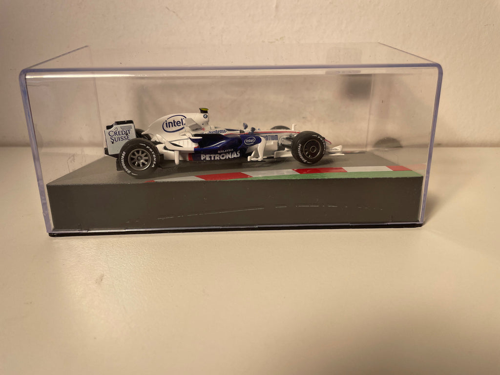 BMW Sauber F1.08 blanche et bleue numéro 4 de 2008 - Formule 1 (Robert Kubica)
