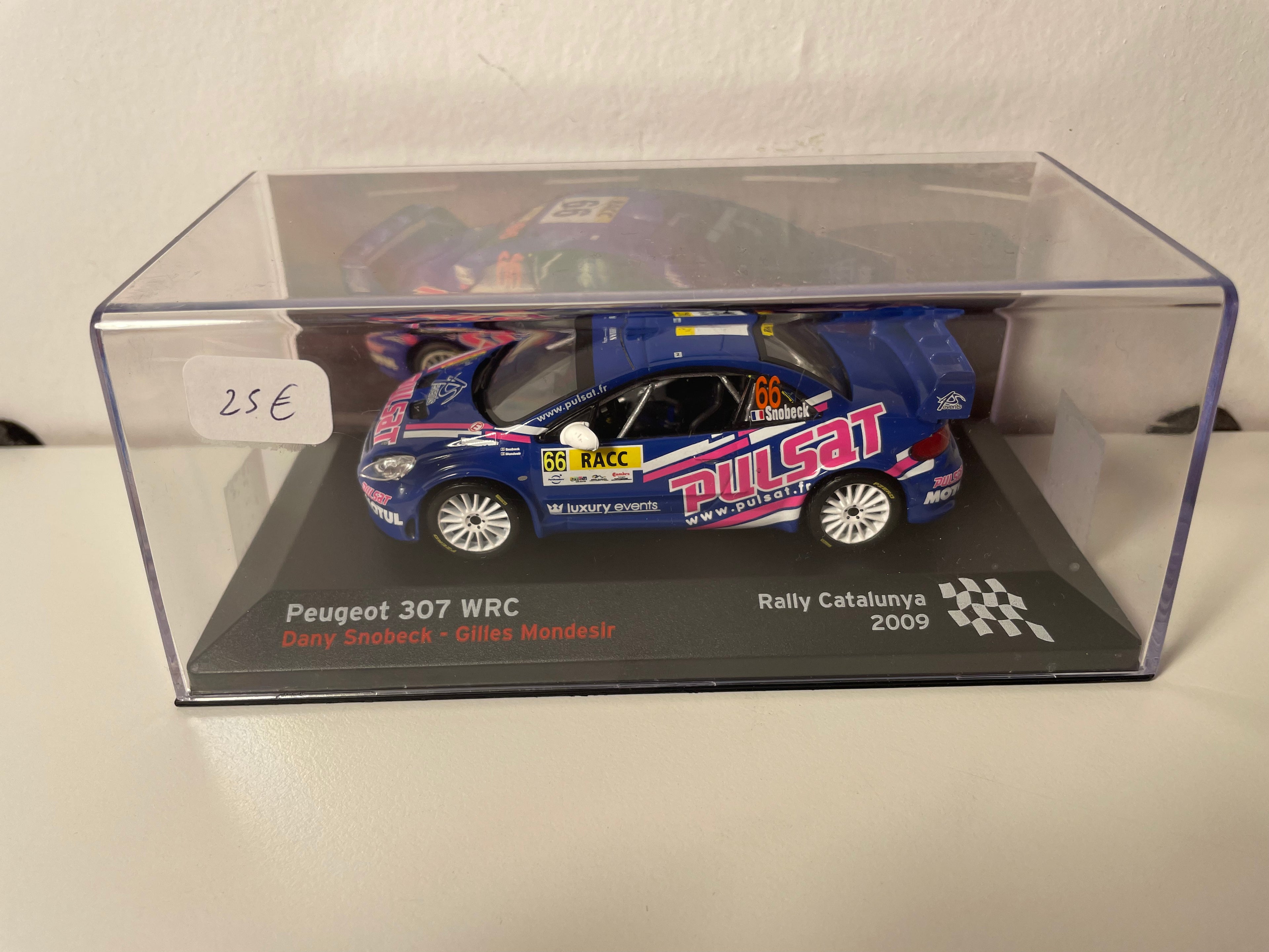 Peugeot 307 WRC blue number 66 - Catalonia Rally 2009