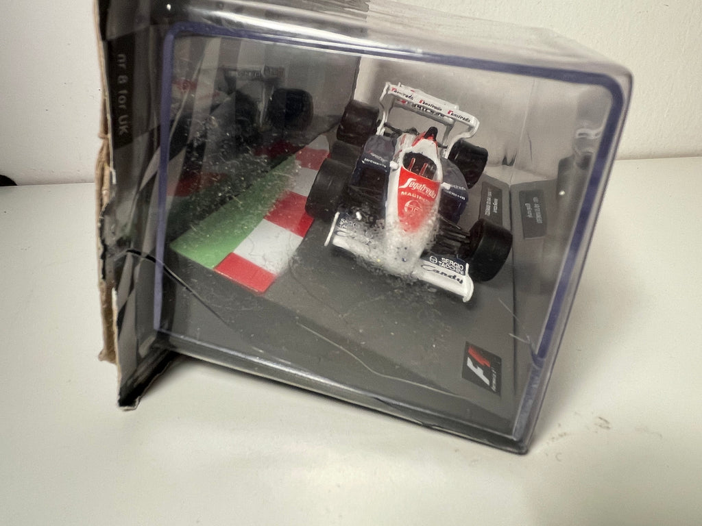 Toleman TG184 white, blue and red from 1984 number 19 of 1984