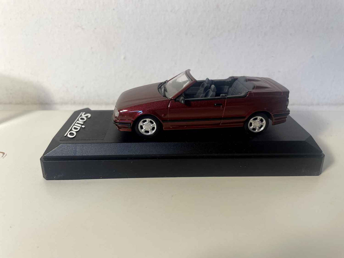 Renault 19 cabriolet bordowy - Solido (pudełko kartonowe fioletowe)