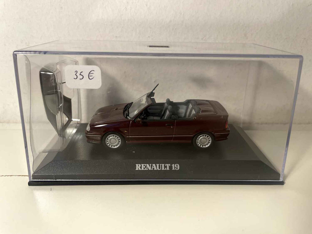 Renault 19 cabriolet bordeaux - NOREV