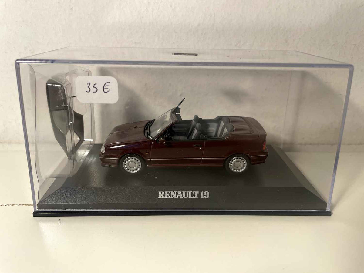 Renault 19 cabriolet bordeaux - NOREV