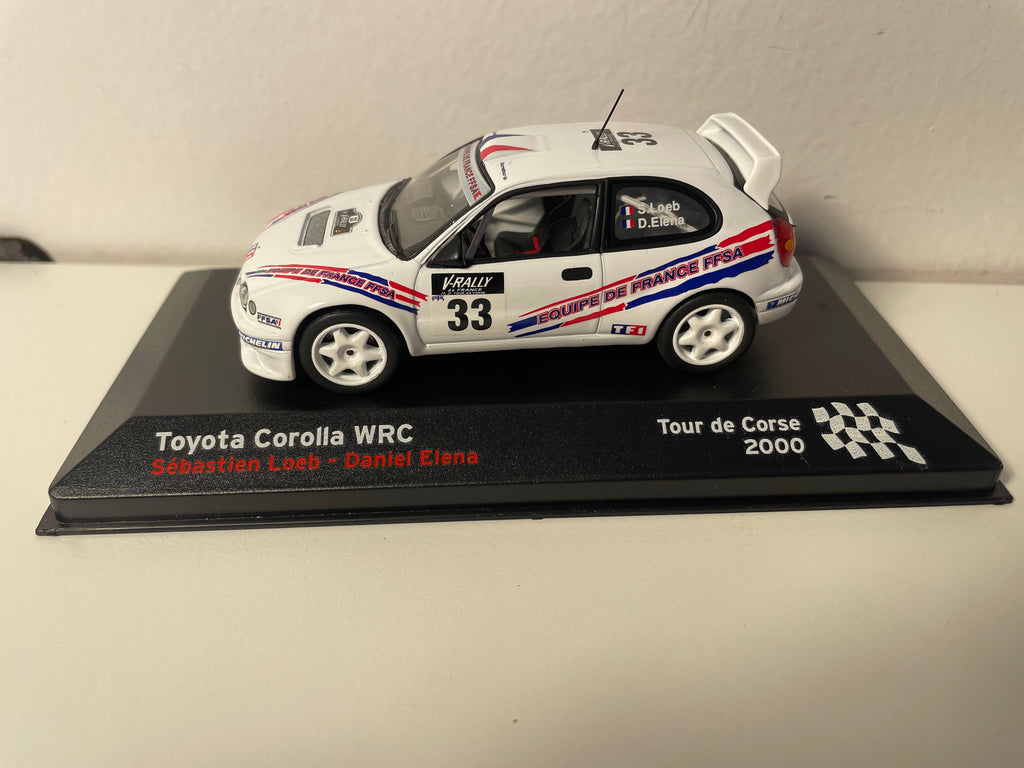 Toyota Corolla WRC weiße Nummer 33 - Tour de Corse 2000