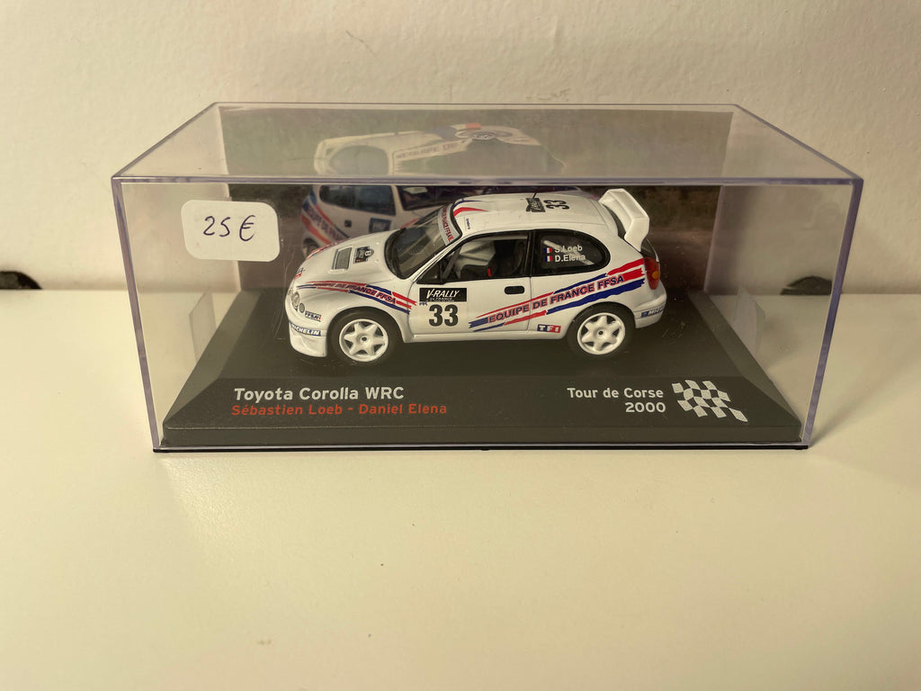 Toyota Corolla WRC weiße Nummer 33 - Tour de Corse 2000