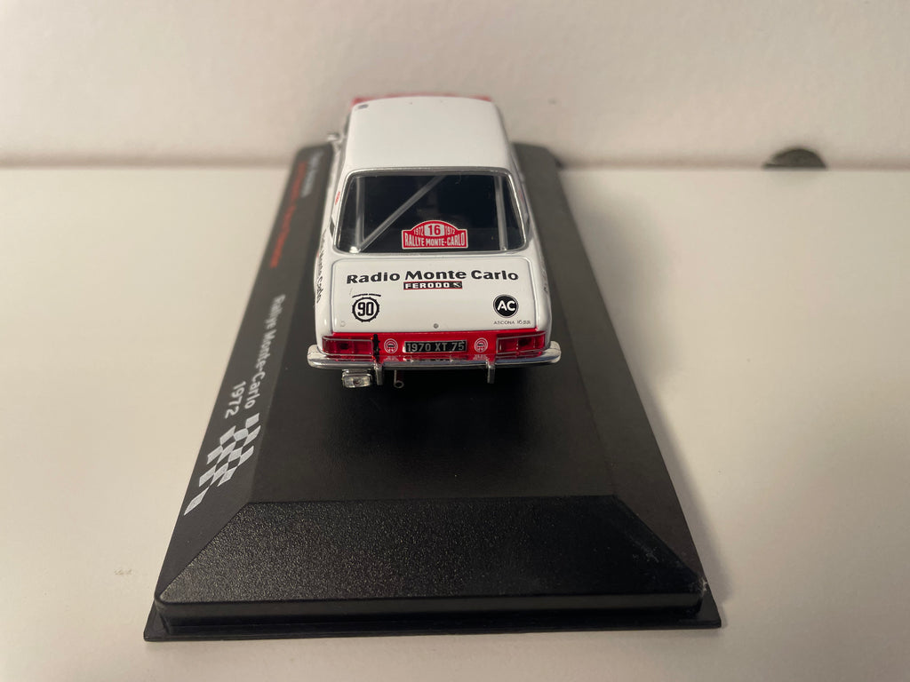 Opel Ascona bianca e rossa numero 16 - Rallye Monte-Carlo 1972