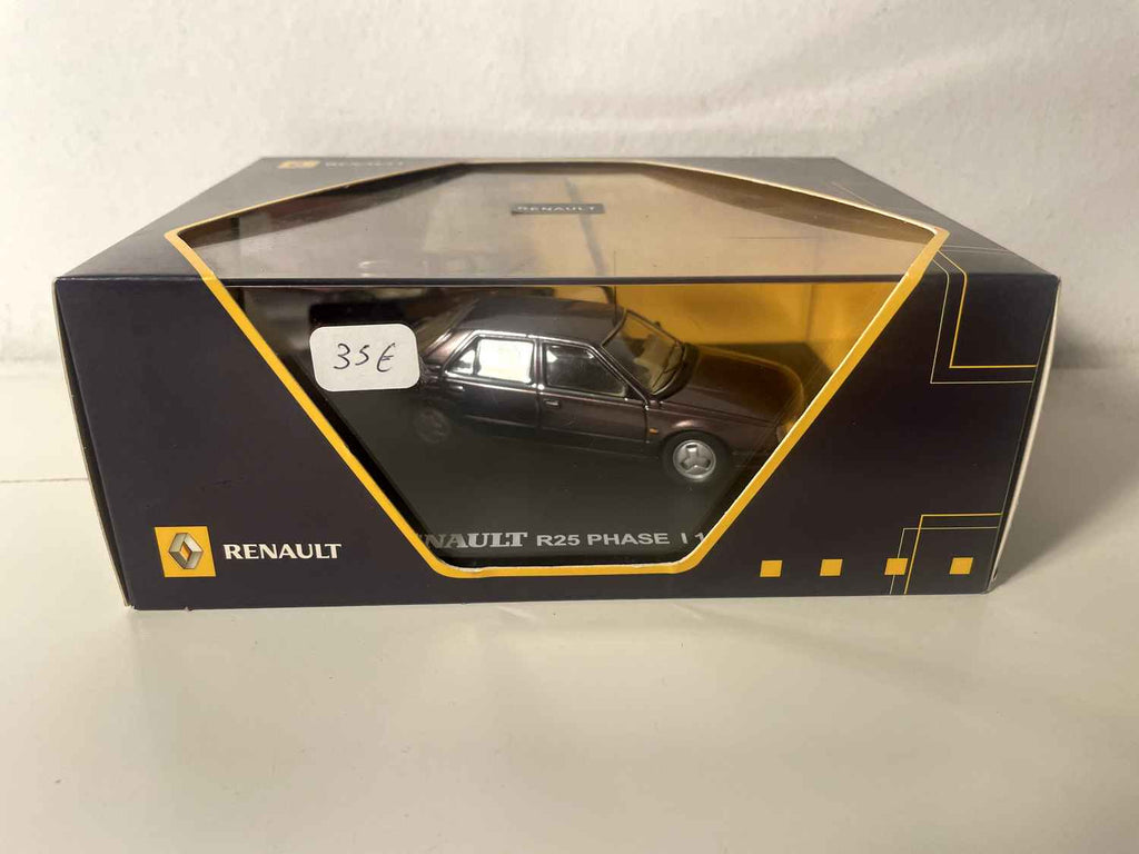 Renault 25 Phase 1 de 1986 mauve foncée/marron? (coffret boite rectangle) - IXO