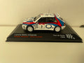Lancia Delta Integrale biała, czerwona i niebieska numer 7 - Tour de Corse 1992