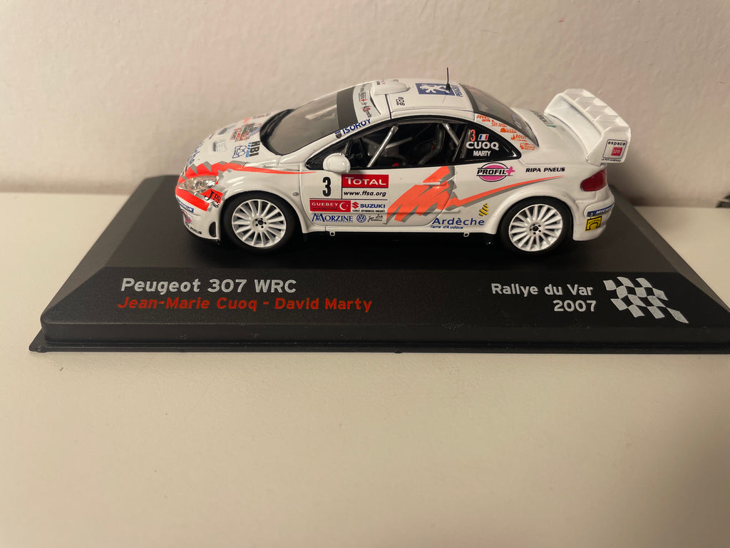 Peugeot 307 WRC Branca Número 3 - Rallye du Var 2007