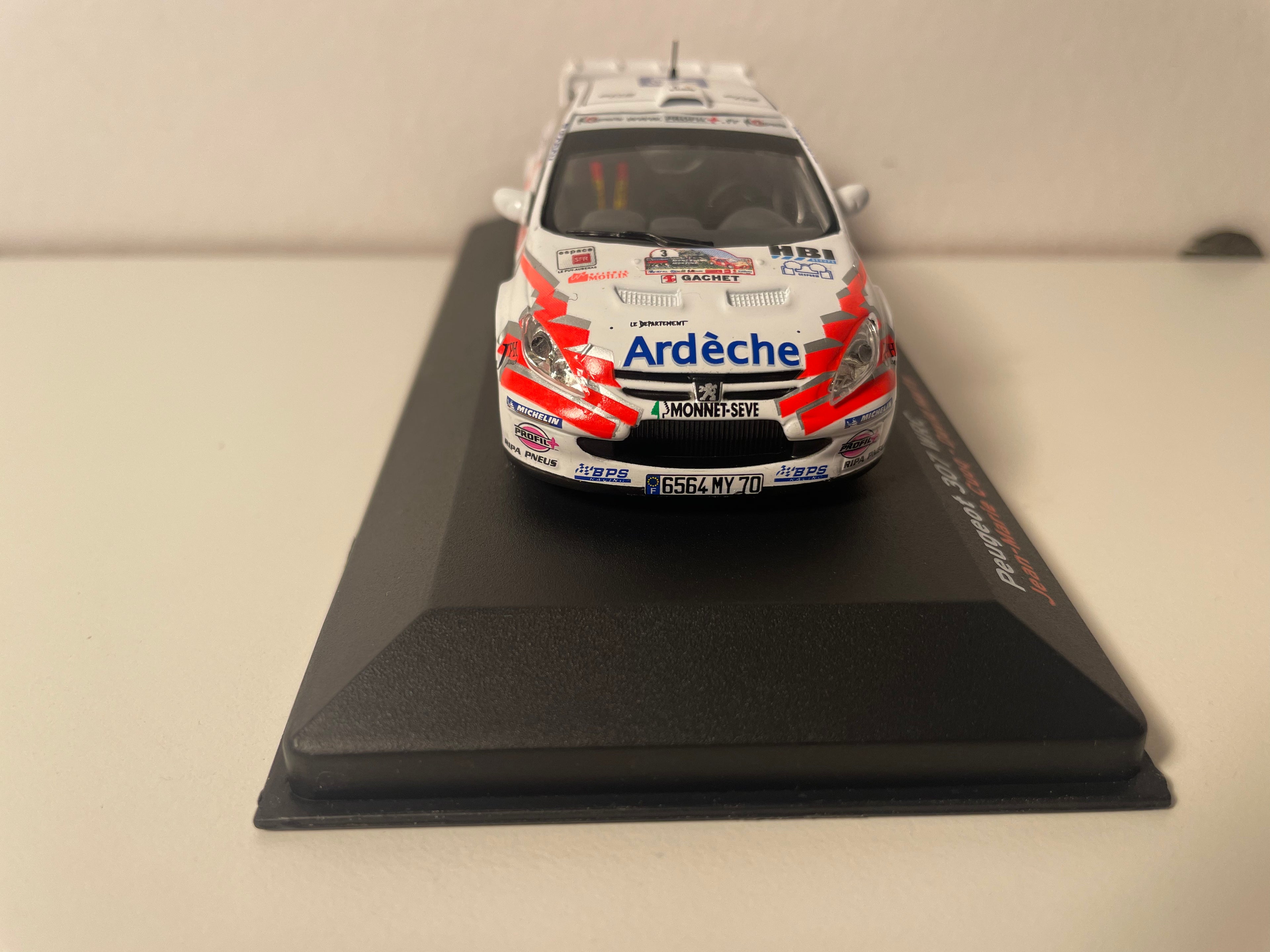 Peugeot 307 WRC Branca Número 3 - Rallye du Var 2007