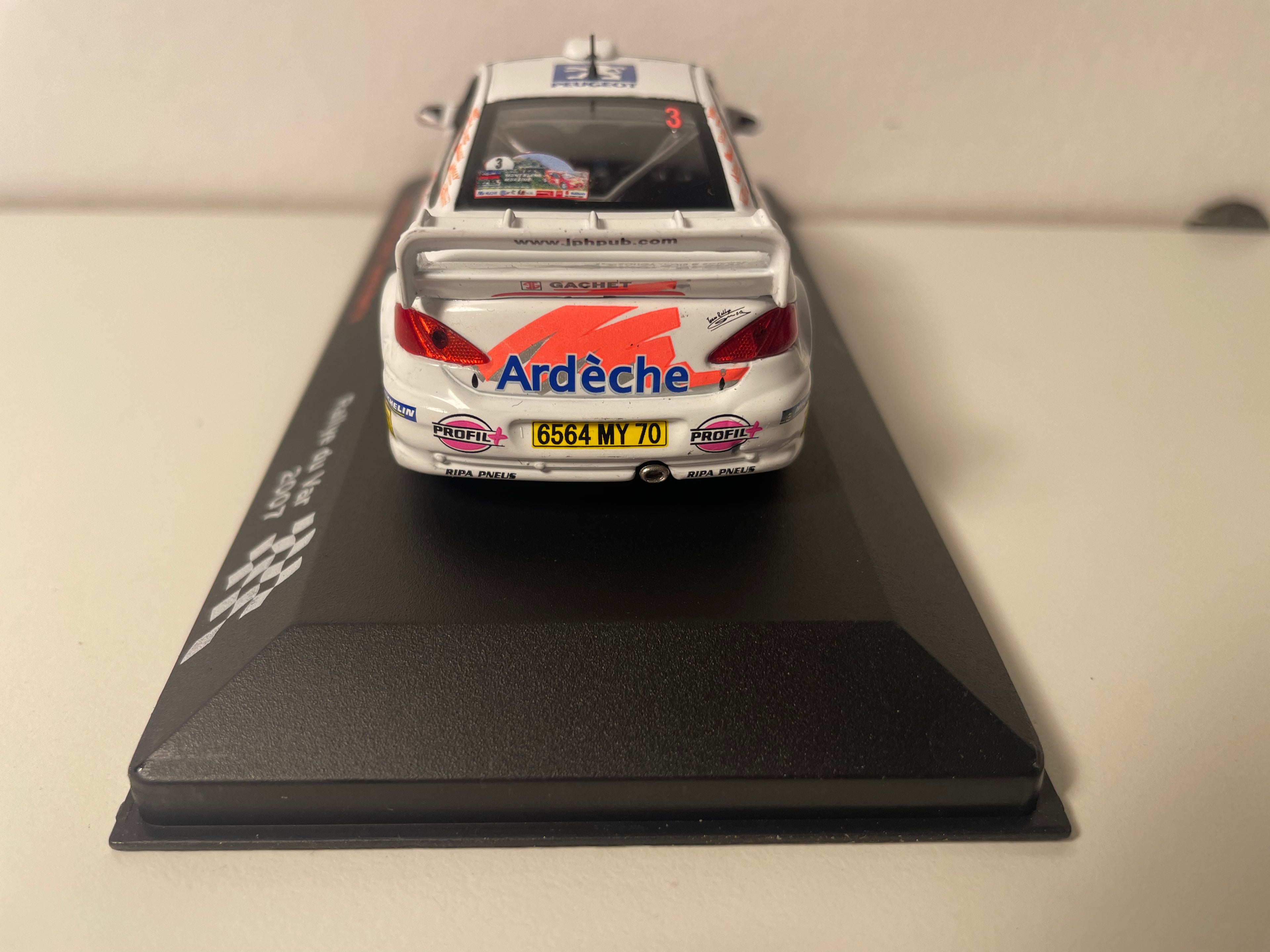 Peugeot 307 WRC Branca Número 3 - Rallye du Var 2007