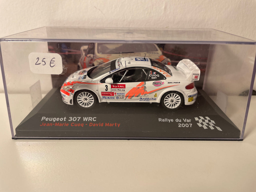 Peugeot 307 WRC Branca Número 3 - Rallye du Var 2007